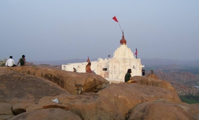 Vom Hanuman-Tempel bei Hampi ist die Aussicht fantastisch